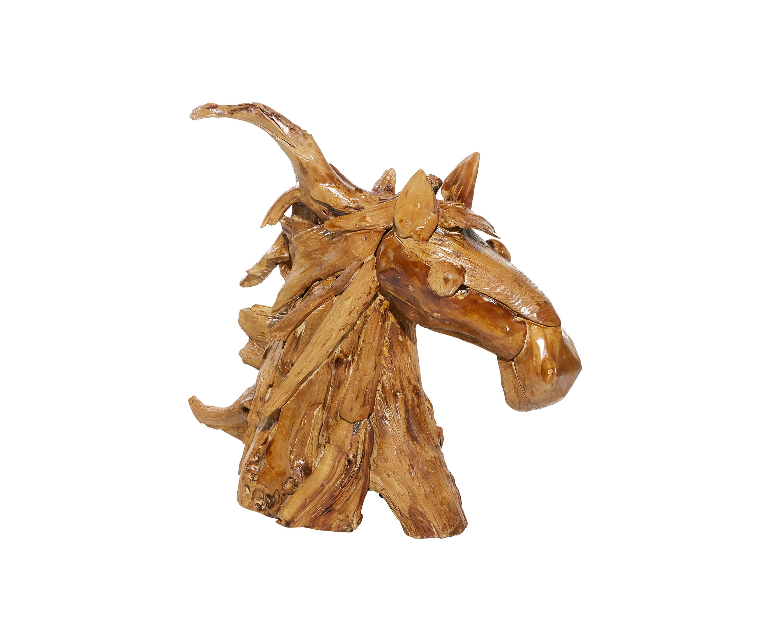 Bohemian Teak Wood Sculpture