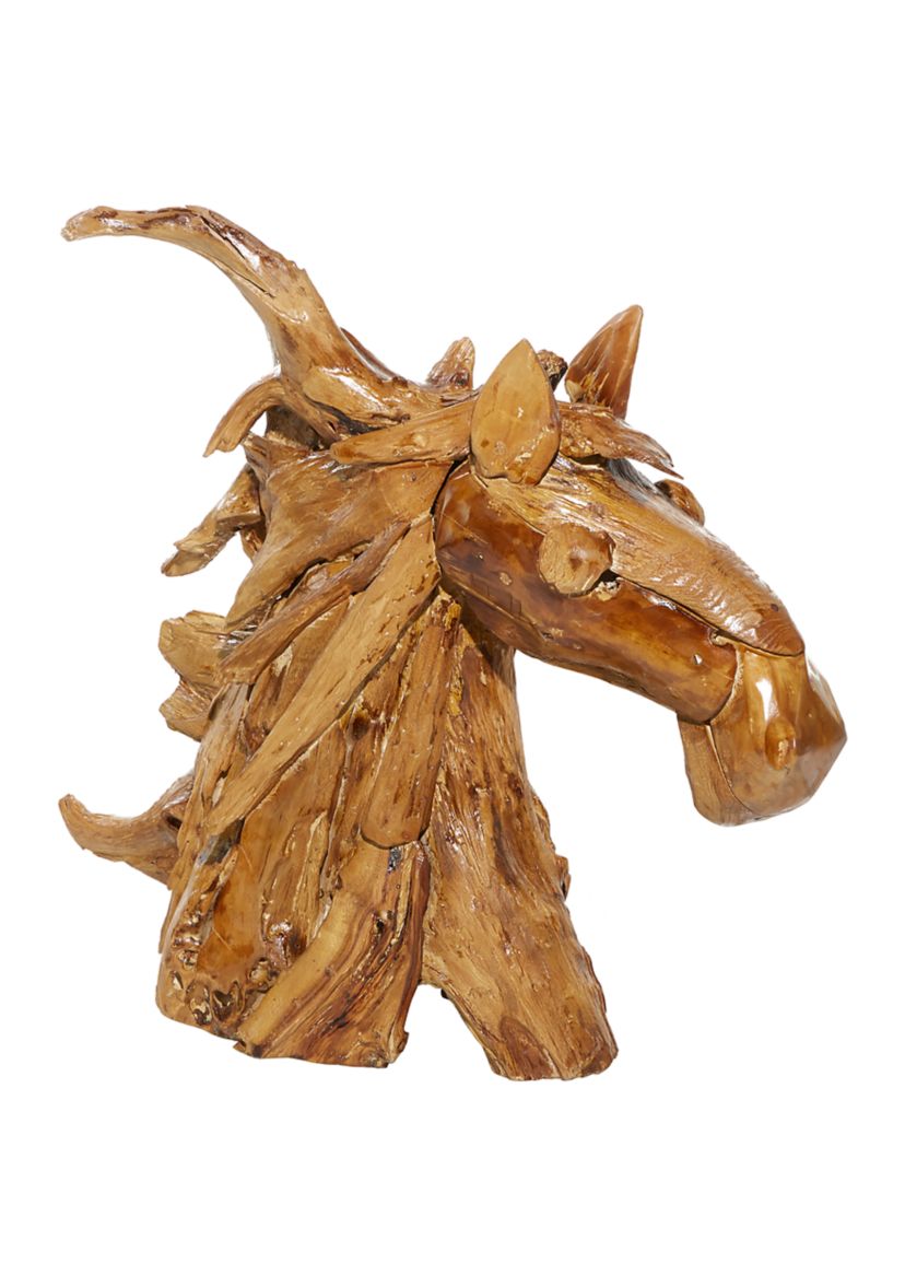Bohemian Teak Wood Sculpture