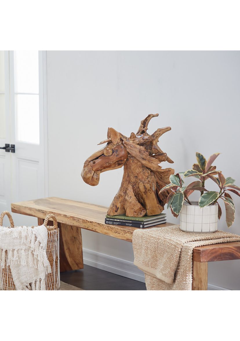 Bohemian Teak Wood Sculpture