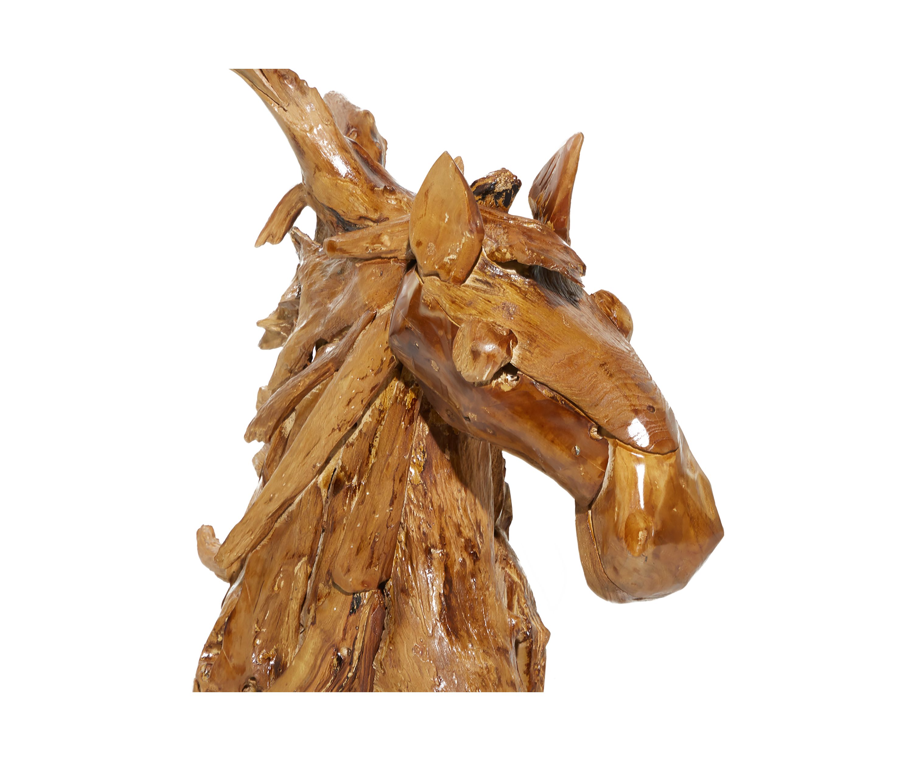 Bohemian Teak Wood Sculpture