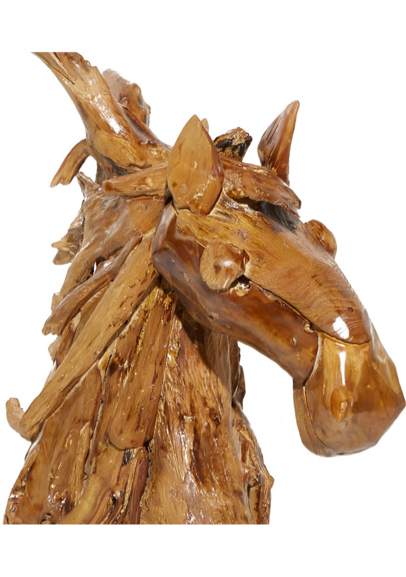 Bohemian Teak Wood Sculpture