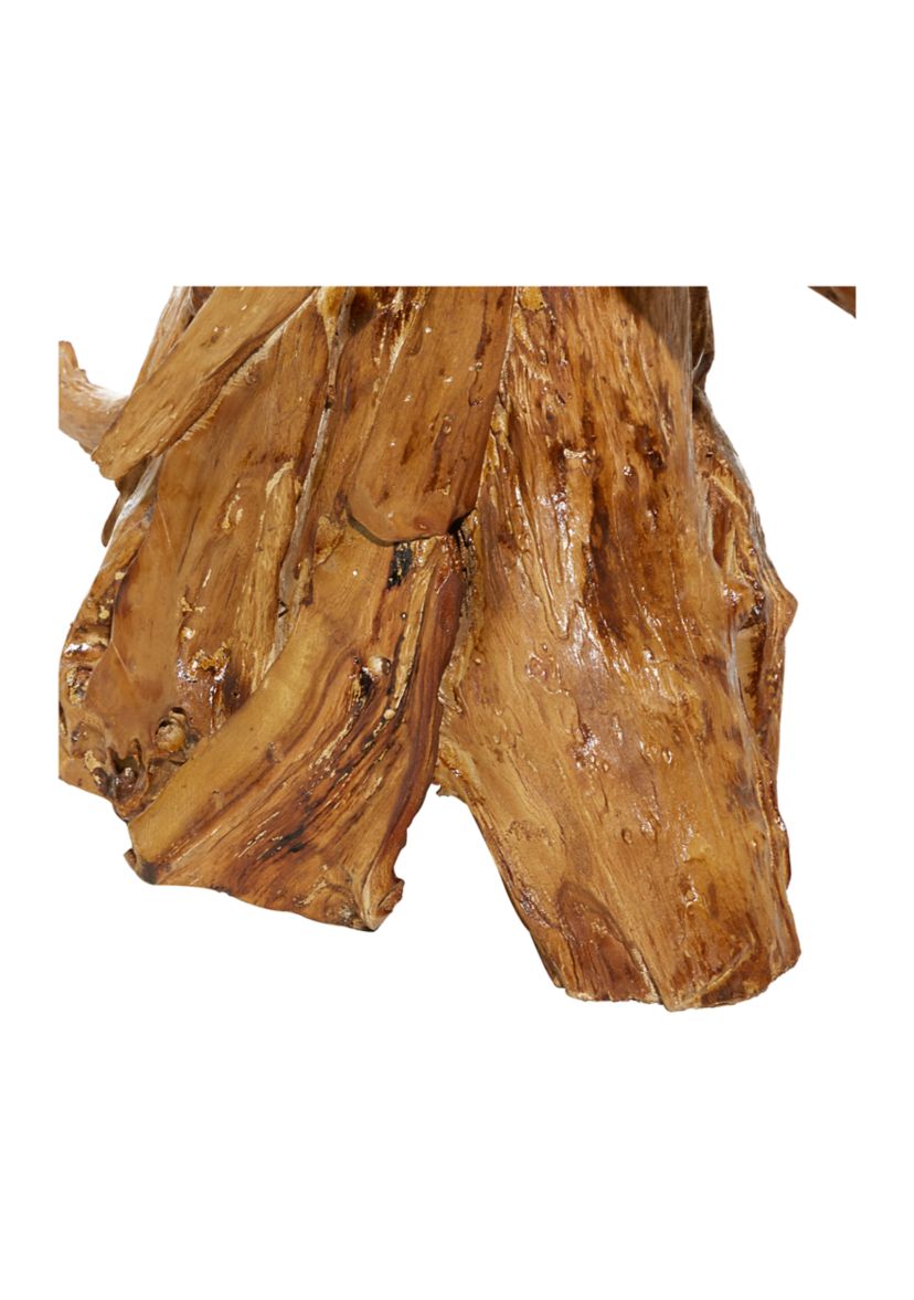 Bohemian Teak Wood Sculpture