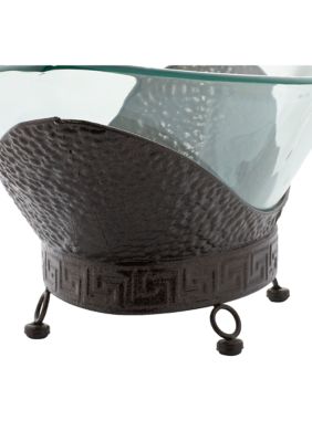 Traditional Tempered Glass Serving Bowl