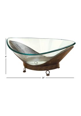 Traditional Tempered Glass Serving Bowl