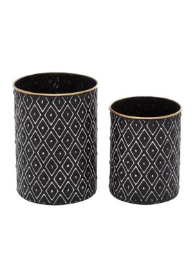 Farmhouse Metal Decorative Jars - Set of 2