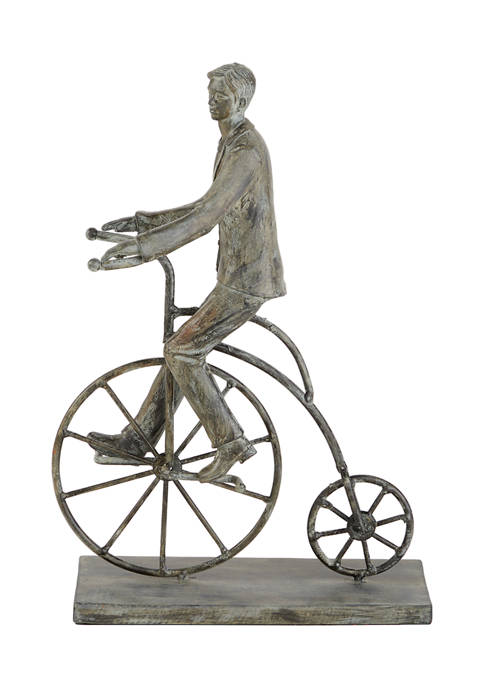 Monroe Lane Polystone Traditional Bicycle Sculpture