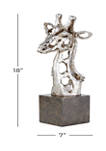 Eclectic Polystone Giraffe Sculpture