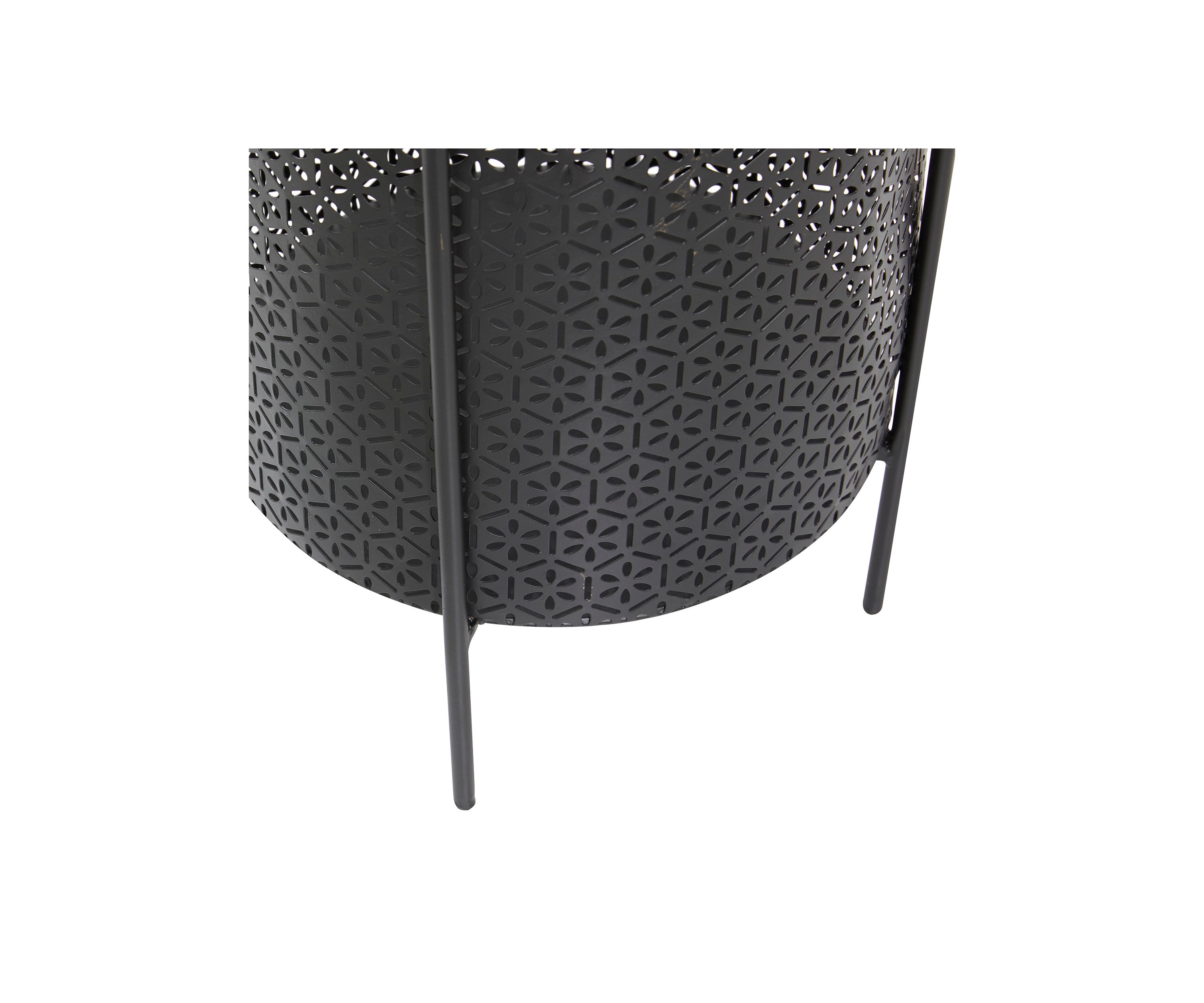 Contemporary Metal Planter - Set of 2