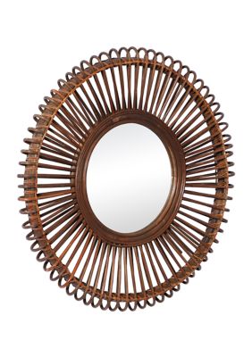 Bohemian Wood Wall Mirror