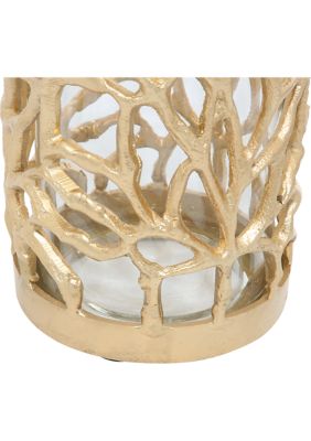 Coastal Aluminum Metal Candle Lantern