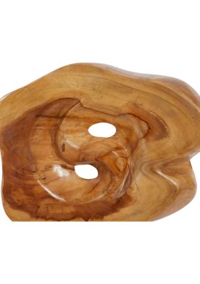 Contemporary Teak Wood Sculpture