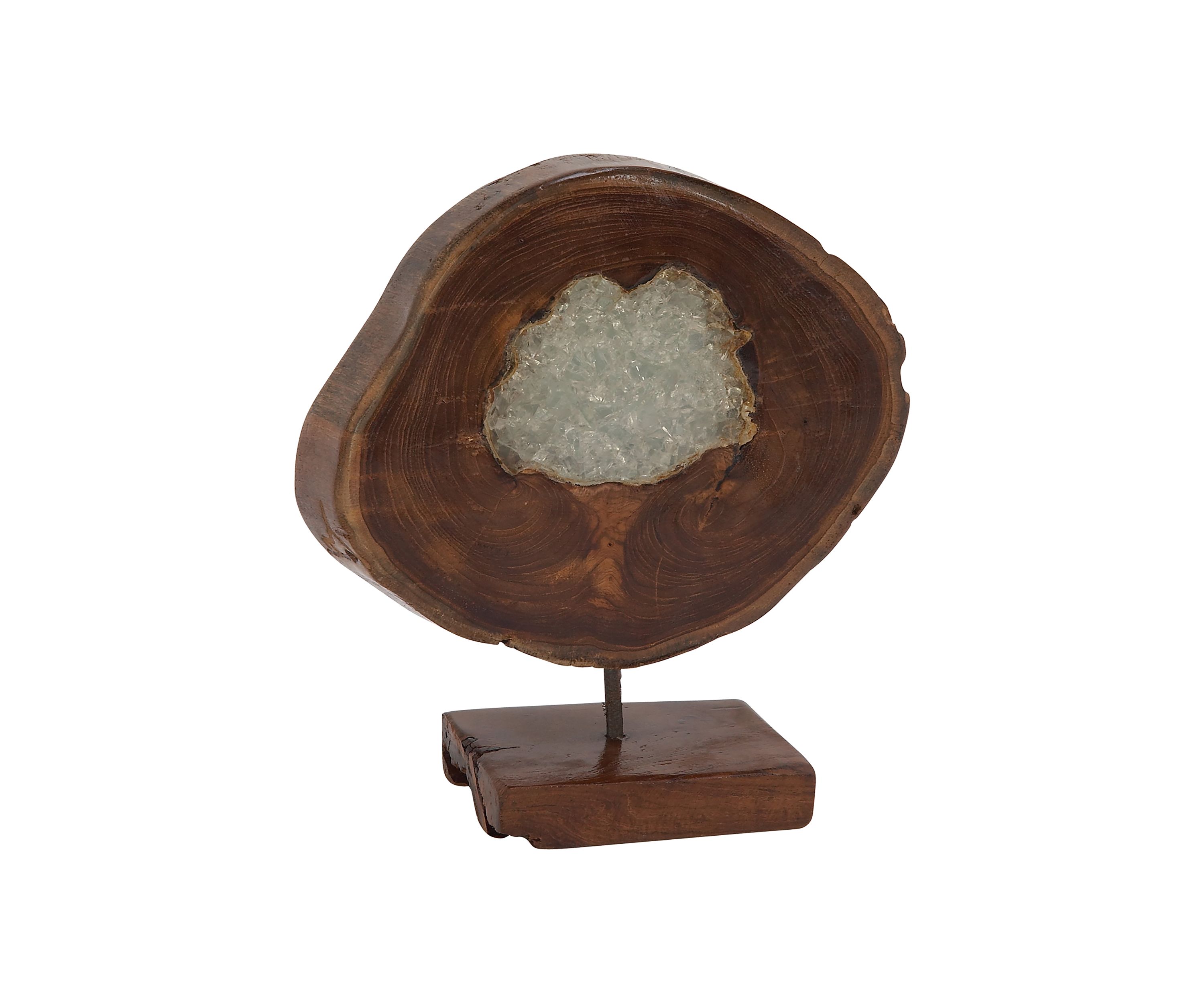 Contemporary Teak Wood Sculpture