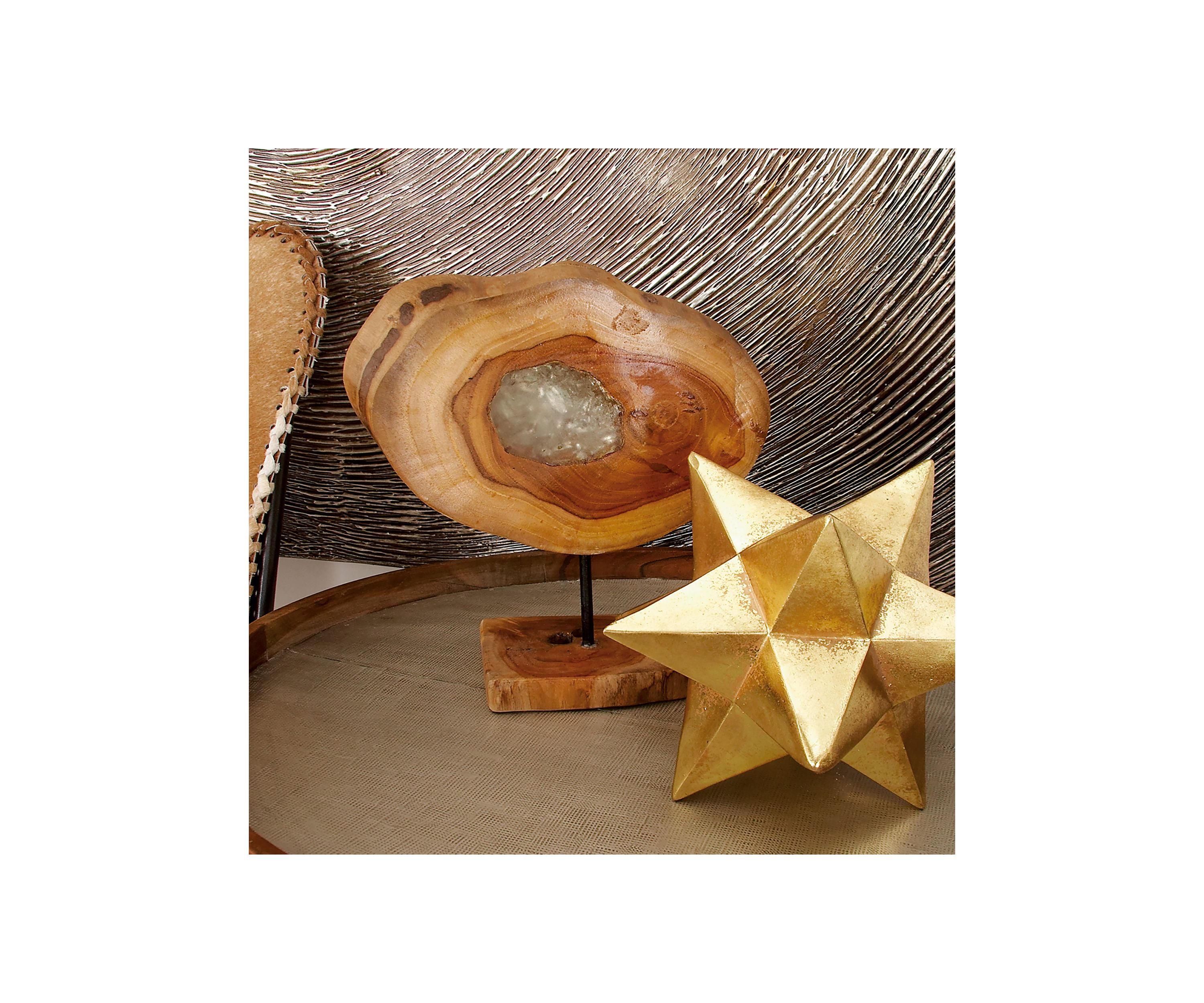 Contemporary Teak Wood Sculpture