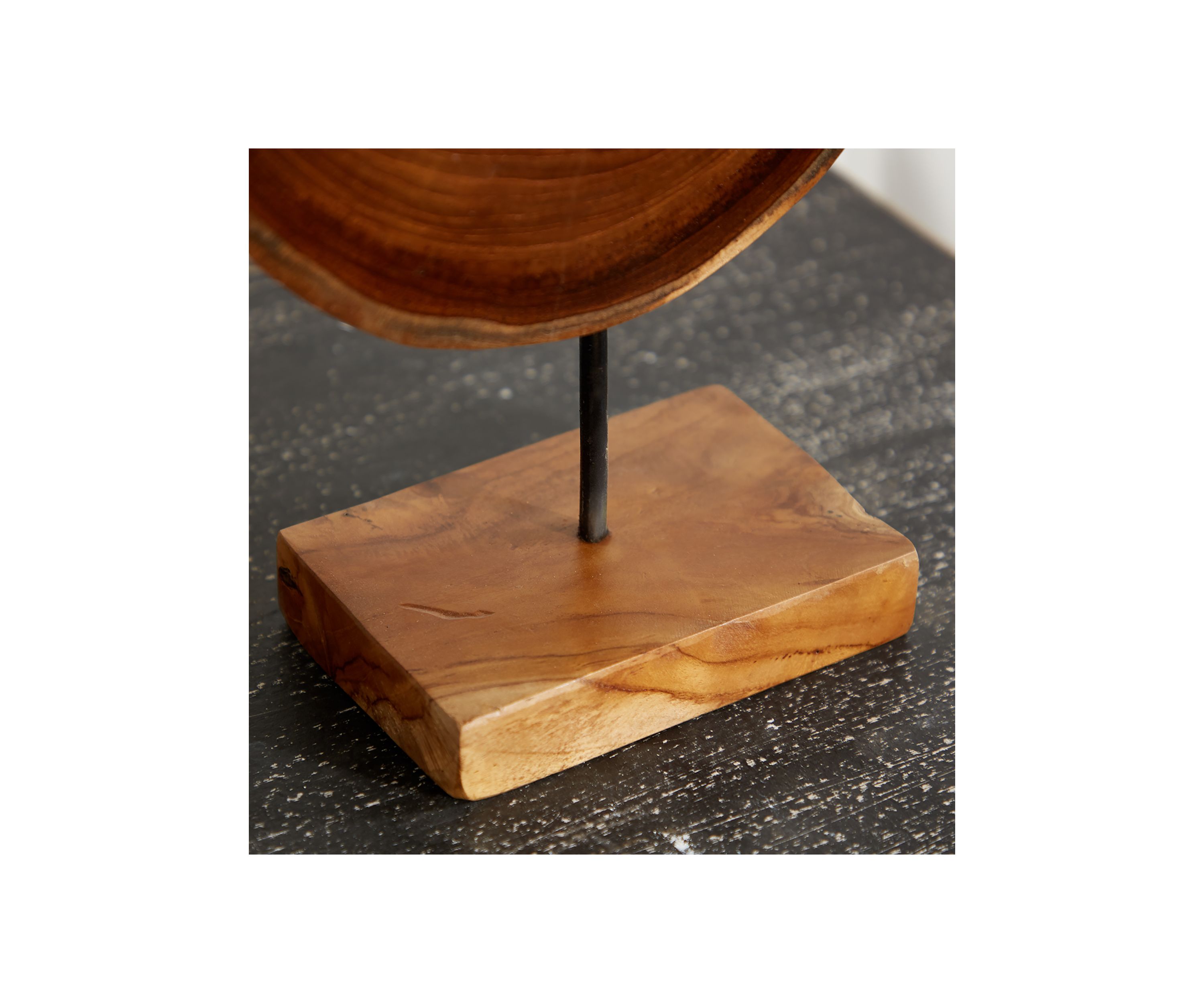 Contemporary Teak Wood Sculpture