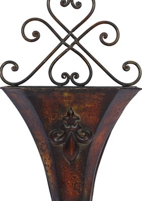 Traditional Metal Wall Planter