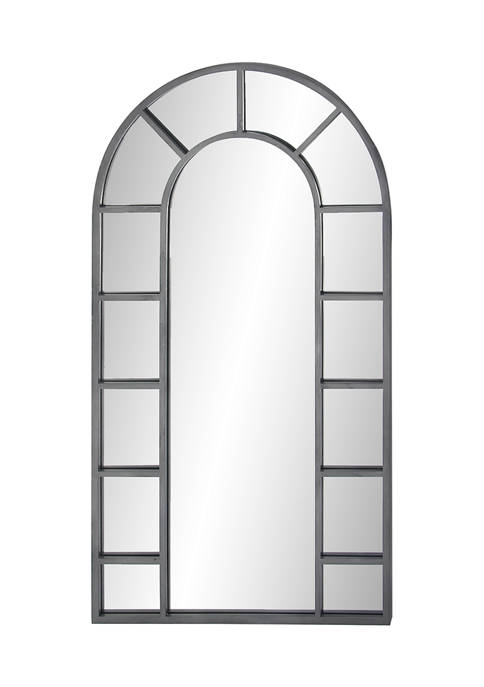 Monroe Lane Arched Windowpane Wall Mirror