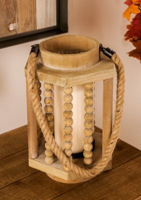 Farmhouse Reclaimed Wood Candle Lantern