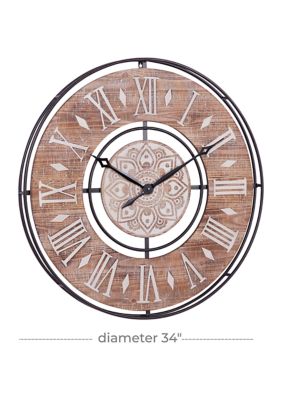 Farmhouse Metal Wall Clock