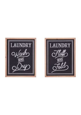 Monroe Lane Farmhouse Linen Wall Decor - Set of 2 | Belk