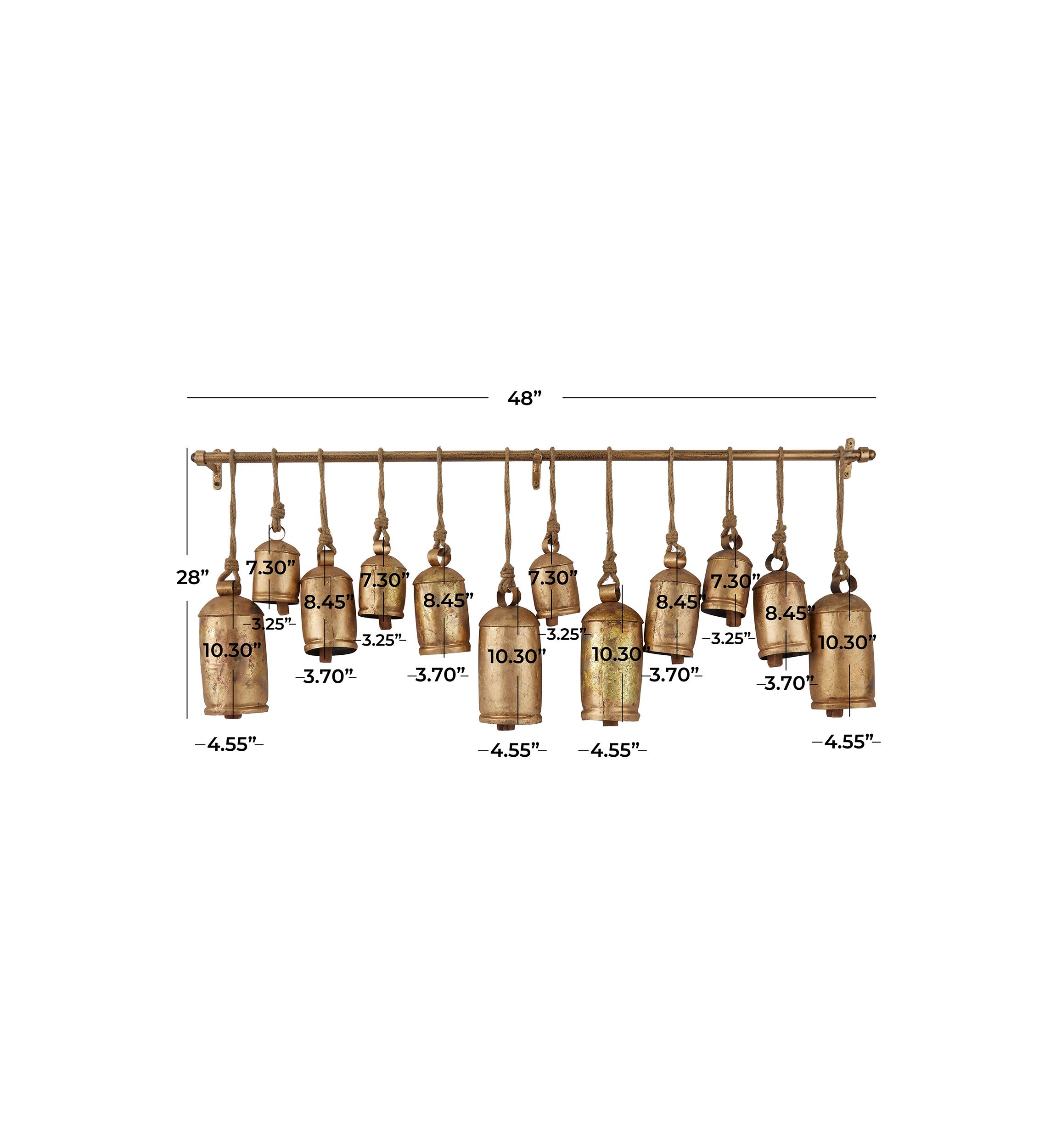 Bohemian Metal Decorative Cow Bell