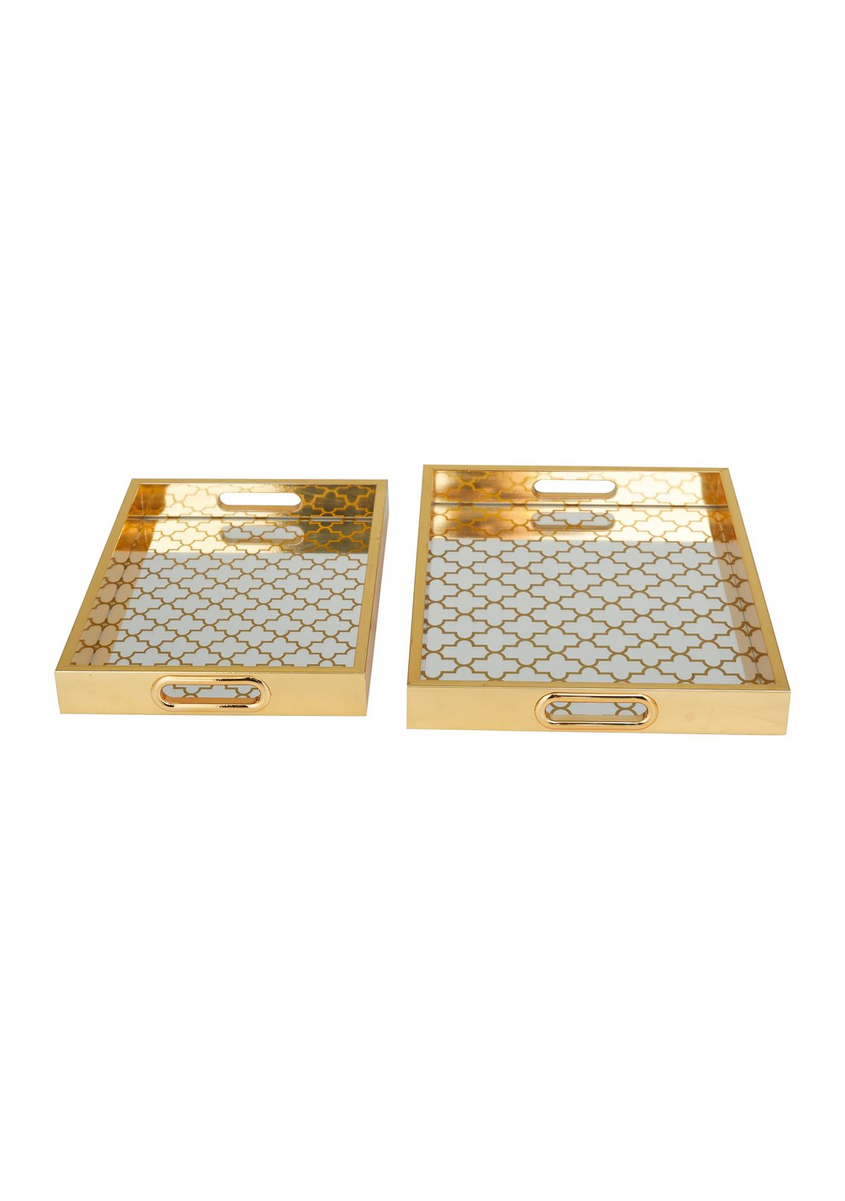 Glam Plastic Tray - Set of 2