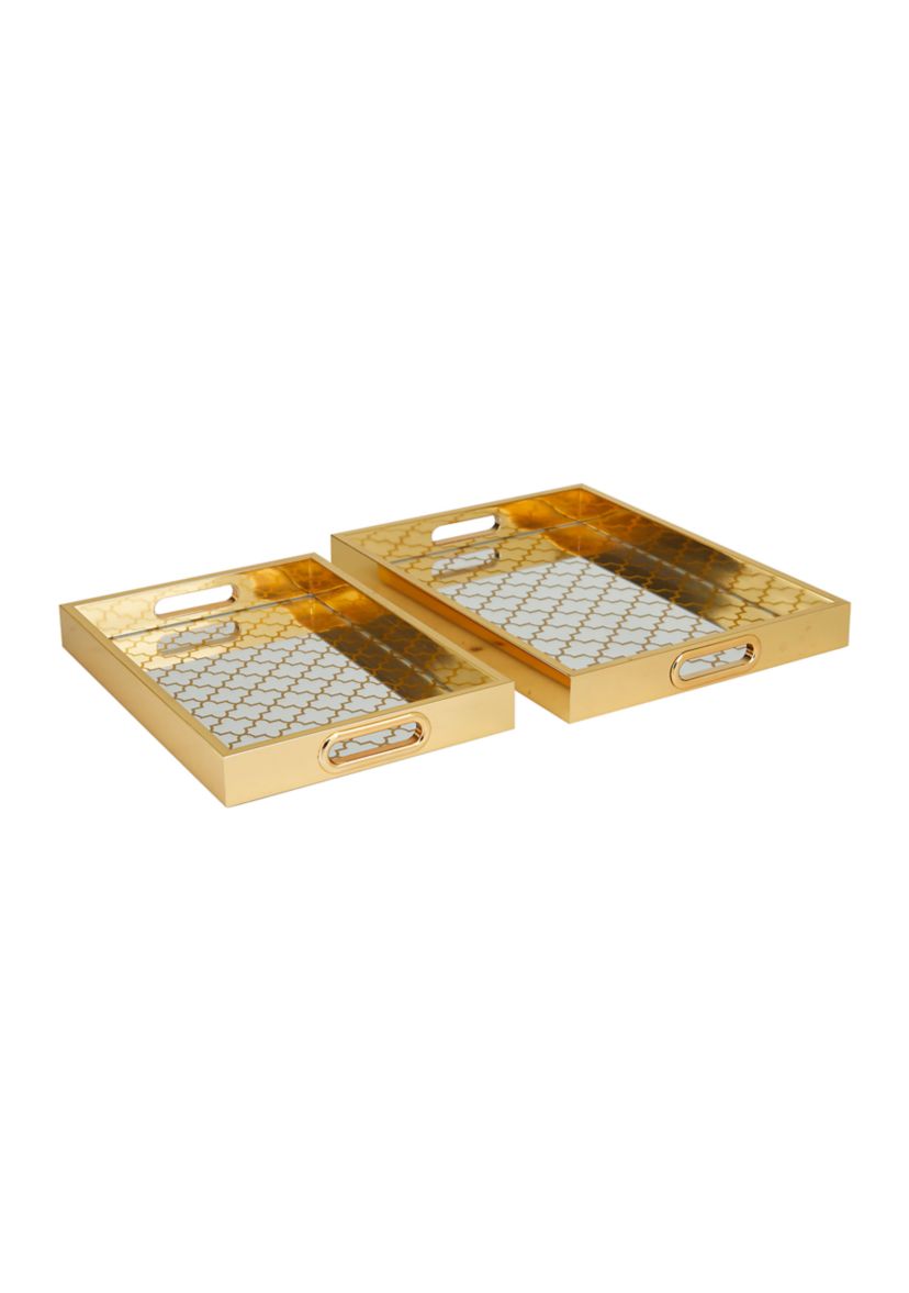 Glam Plastic Tray - Set of 2