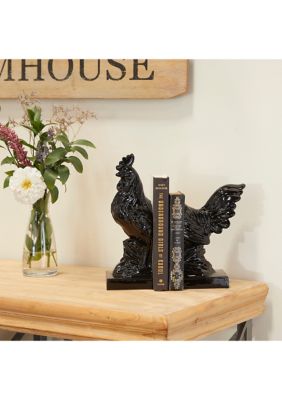 Modern Farmhouse Ceramic Bookends - Set of 2