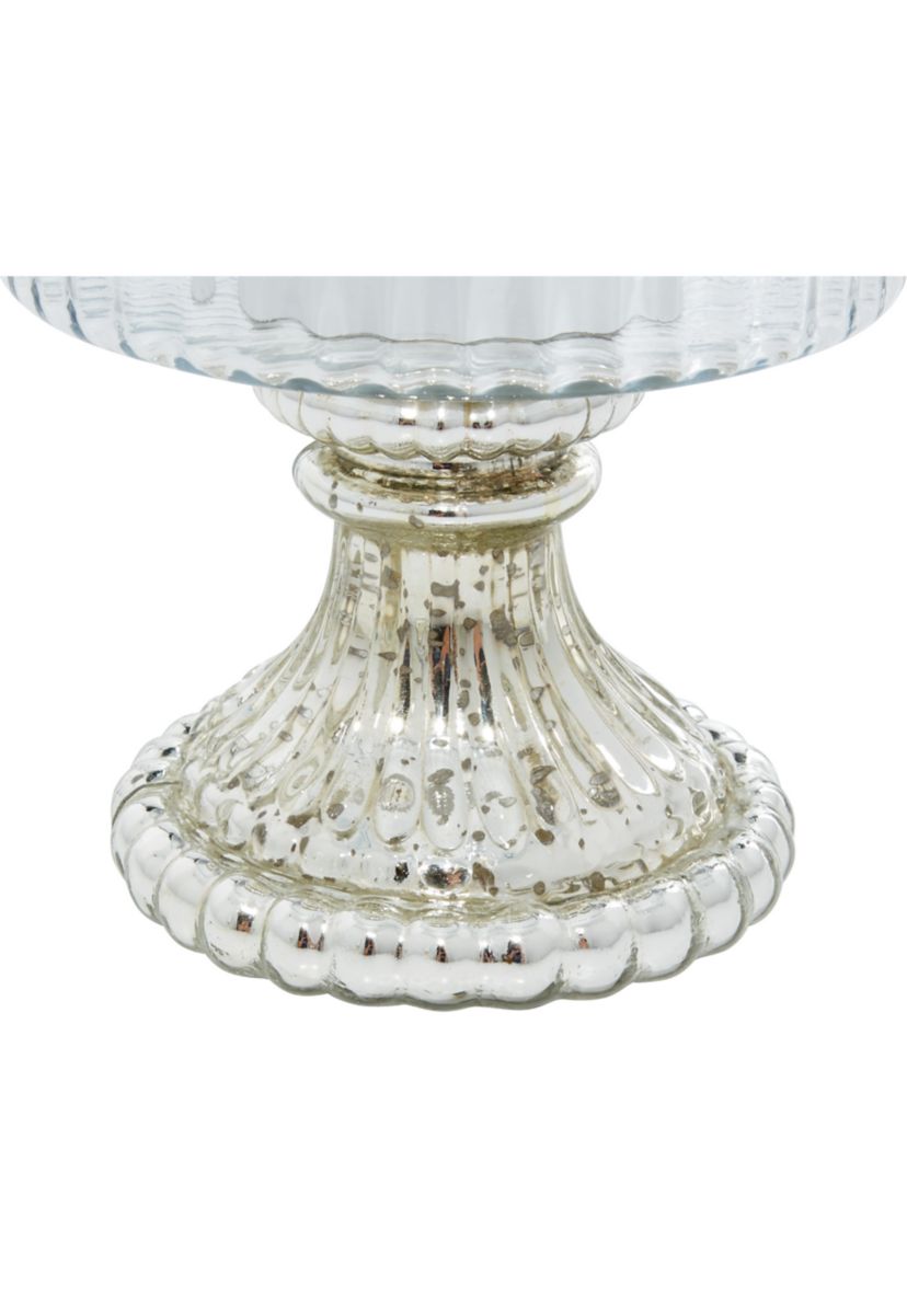 Vintage Glass Hurricane Lamp - Set of 2