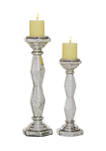 Glass Glam Candle Holder  Set of 2