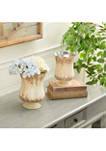 Glass Rustic Candle Holder  Set of 2