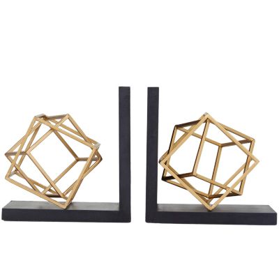 Modern Stainless Steel Bookends - Set of 2