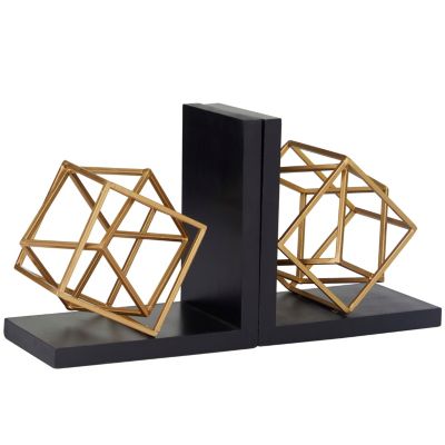 Modern Stainless Steel Bookends - Set of 2
