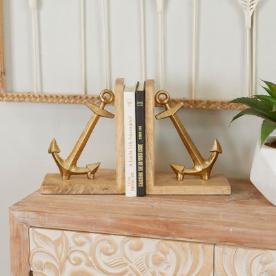 Nautical Aluminum Bookends - Set of 2