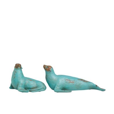 Coastal Polystone Sculpture - Set of 2