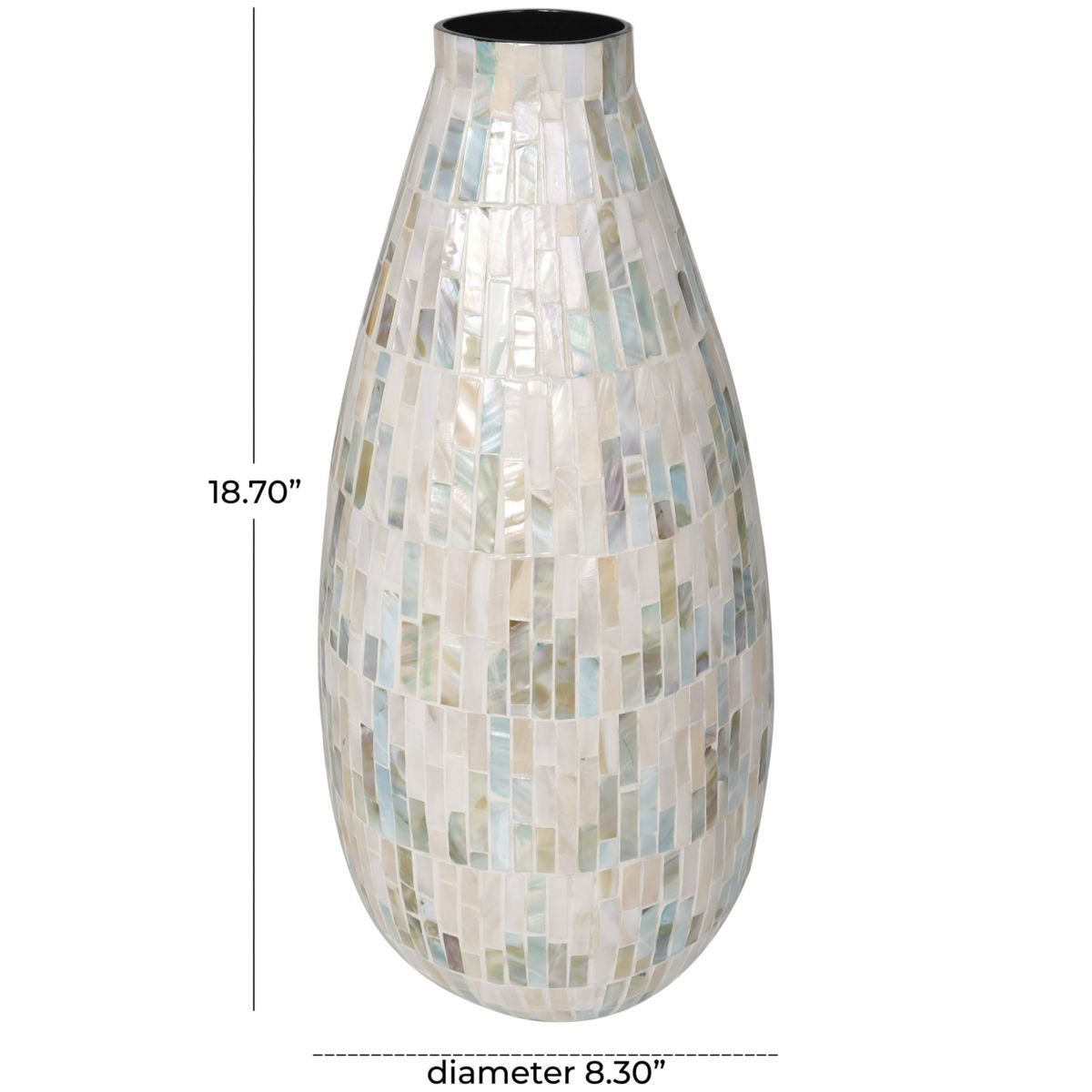 Contemporary Mother of Pearl Vase
