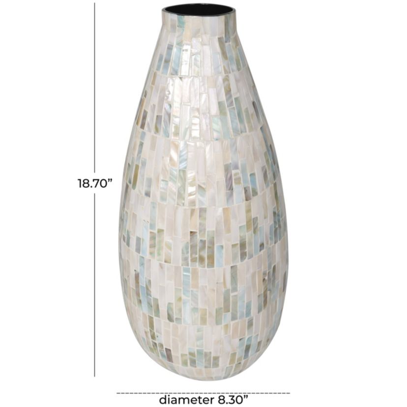 Contemporary Mother of Pearl Vase