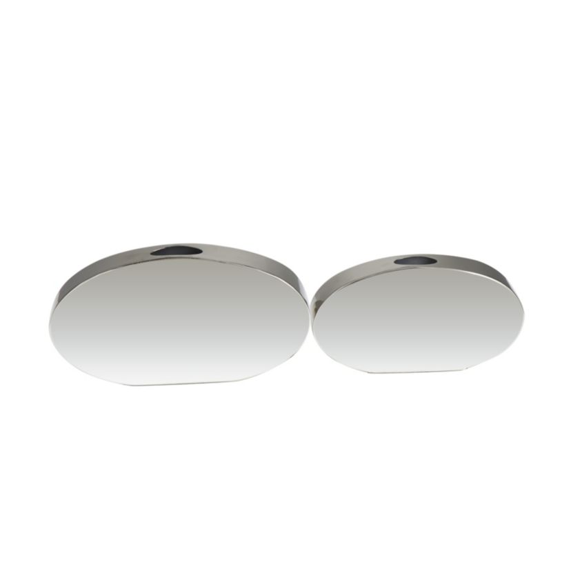 Contemporary Stainless Steel Vase - Set of 2