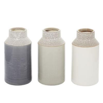 Coastal Porcelain Vase - Set of 3
