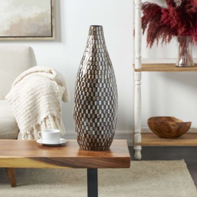 Contemporary Mother of Pearl Vase