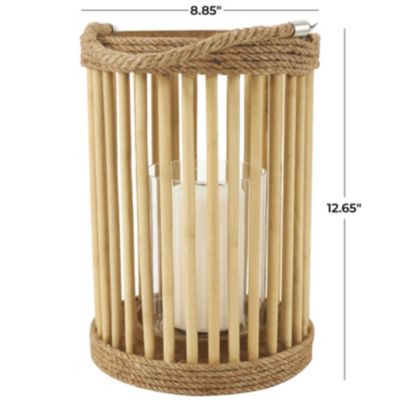 Bohemian Bamboo Candle Lantern