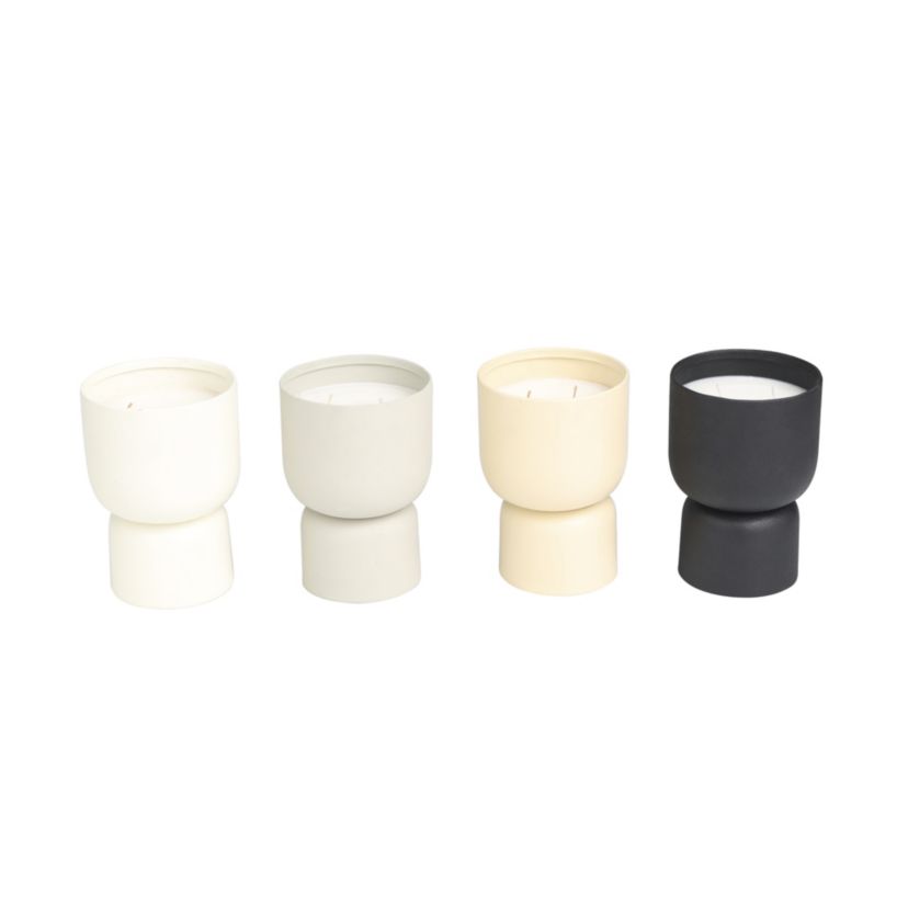 Modern Metal Candle - Set of 4