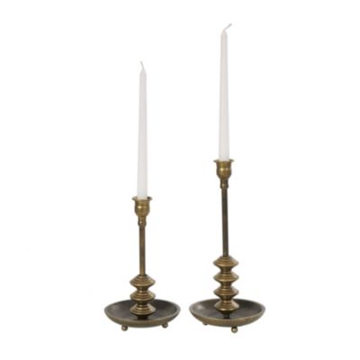 Traditional Metal Candle Holder - Set of 2