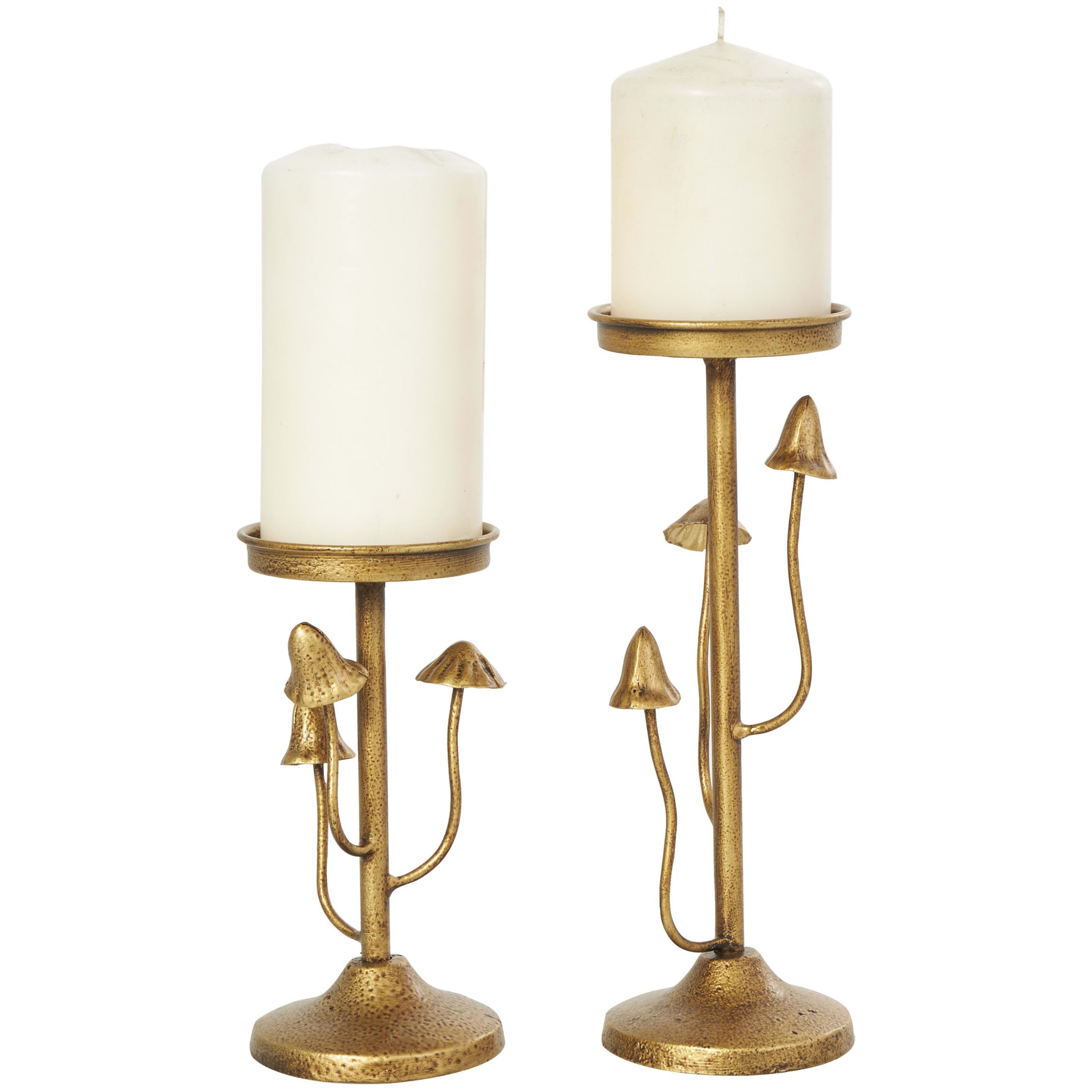 Contemporary Metal Candle Holder - Set of 2
