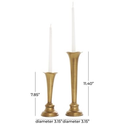 Traditional Metal Candle Holder - Set of 2