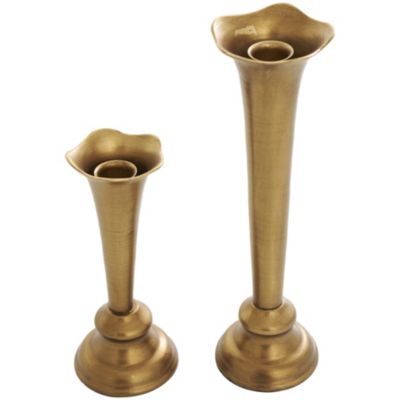 Traditional Metal Candle Holder - Set of 2