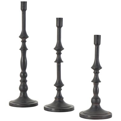 Traditional Metal Candle Holder - Set of 3
