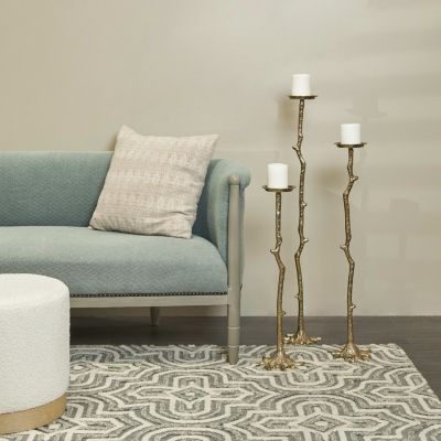 Glam Aluminum Candle Holder - Set of 3