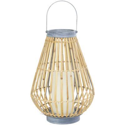 Coastal Bamboo Candle Lantern