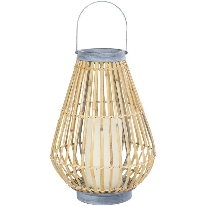 Coastal Bamboo Candle Lantern