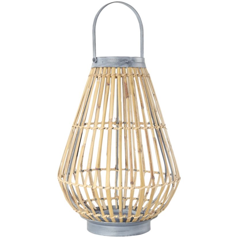 Coastal Bamboo Candle Lantern